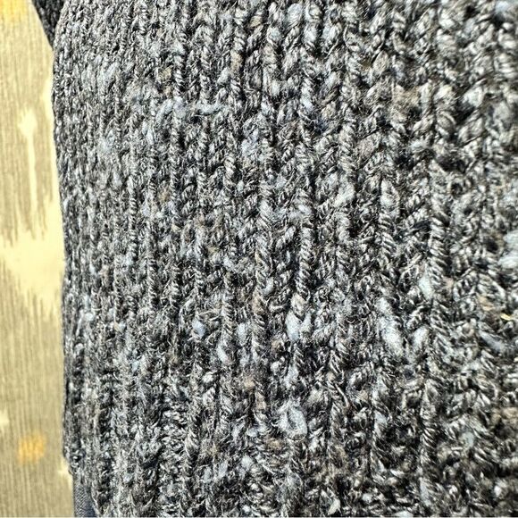 Ralph Lauren Navy Melange Lamb Shearling Shawl Collar Cardigan Sweater - Picture 8 of 16